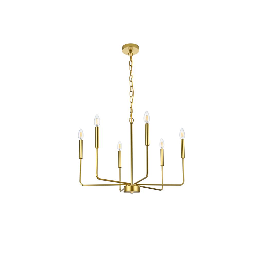 Willa 26 inch Pendant Light in Brass. Picture 6