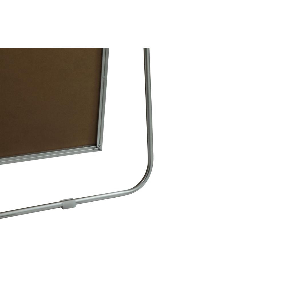 Metal Frame Arch Full Length Mirror 35x66 Inch in Silver. Picture 9