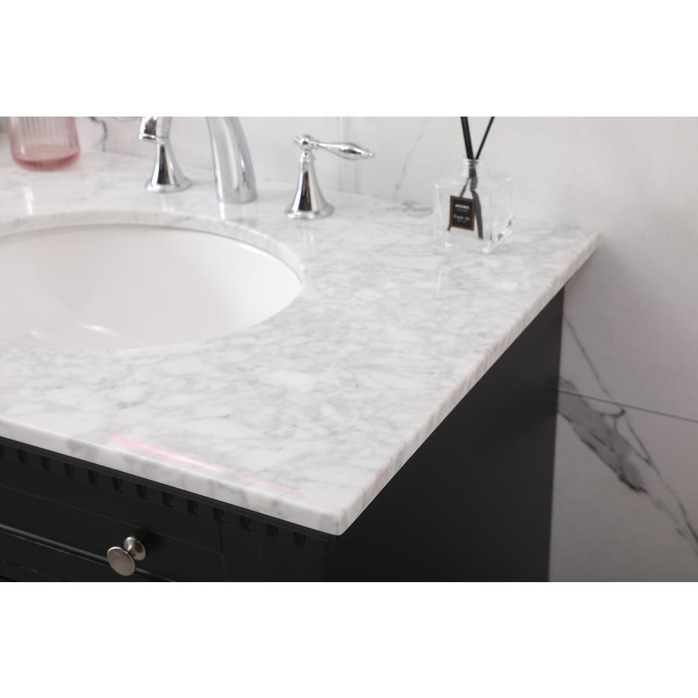 72 inch double bathroom vanity set in black. Picture 5
