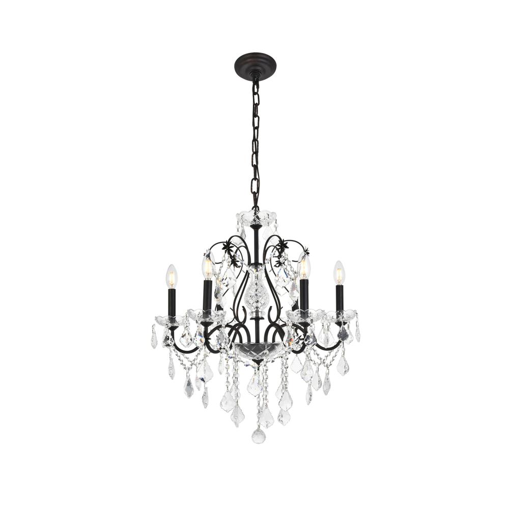 St. Francis 6 light Dark Bronze Chandelier Clear Royal Cut Crystal. Picture 6