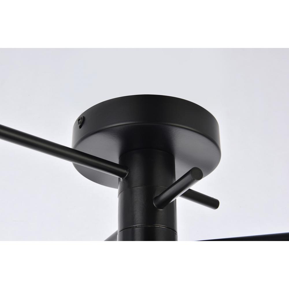 Xavier 3 lights flush mount in black. Picture 4