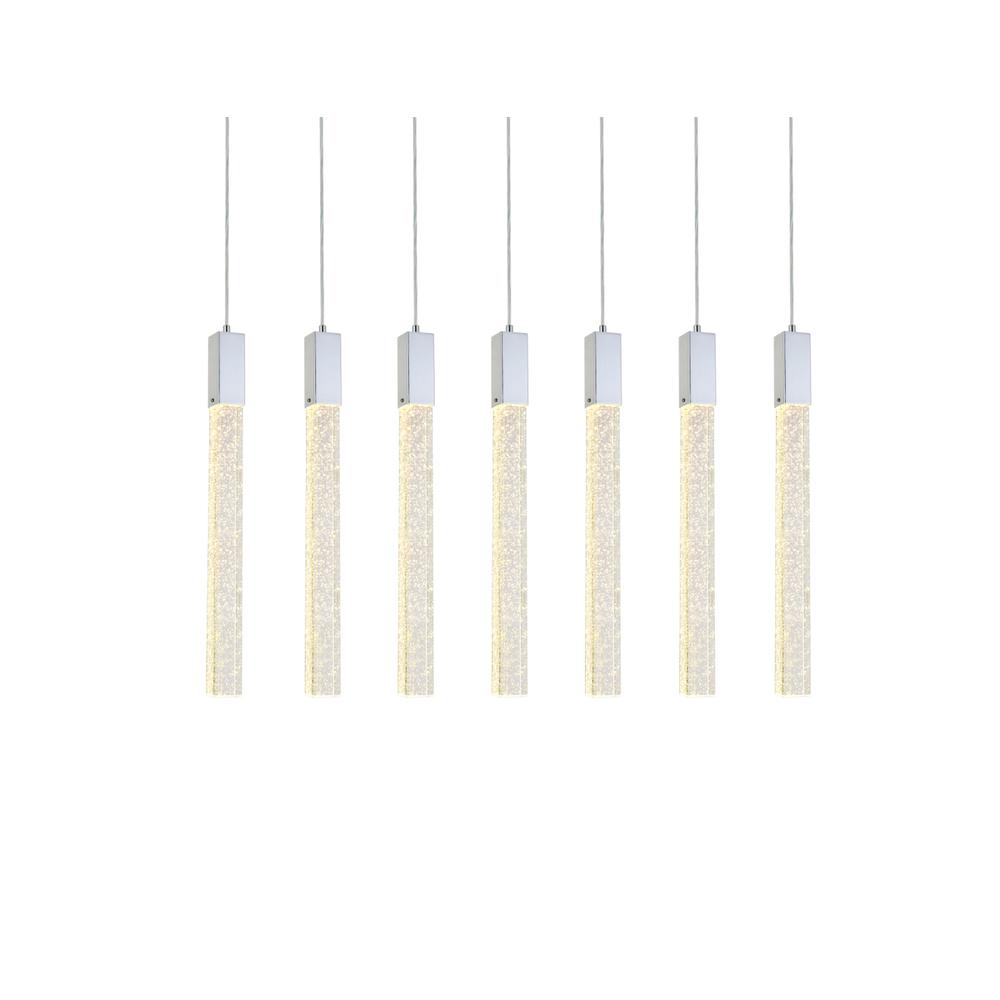 Weston 7 lights pendant in chrome. Picture 2
