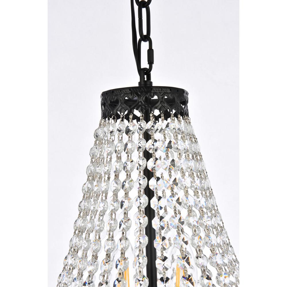 Valeria 14 inch pendant in black. Picture 5