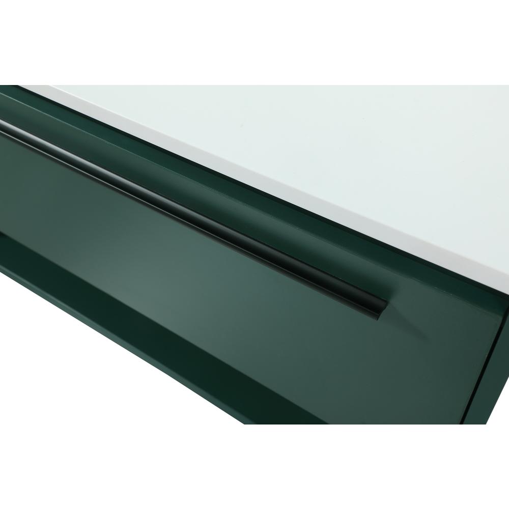 36 inch Single bathroom vanity in green with backsplash. Picture 11