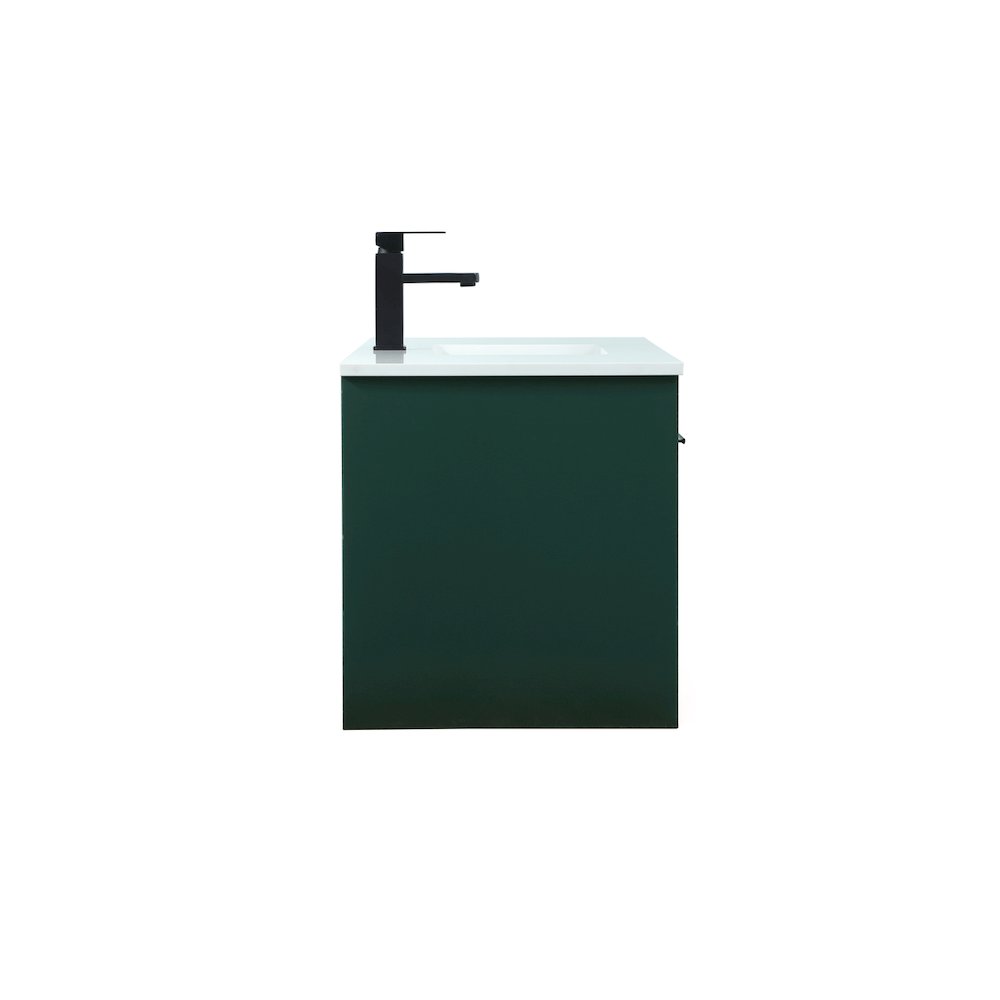 40 Inch Single Bathroom Vanity In Green. Picture 15