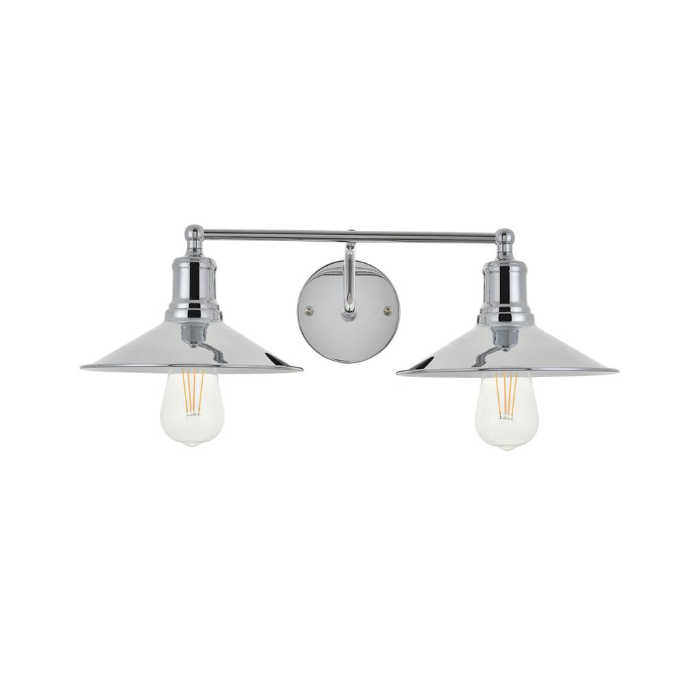 Etude 2 light chrome Wall Sconce. Picture 2