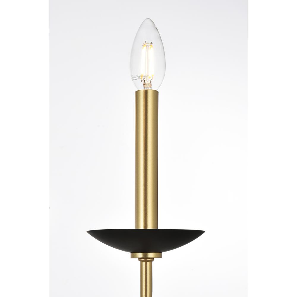Cohen 42 inch pendant in black and brass. Picture 5