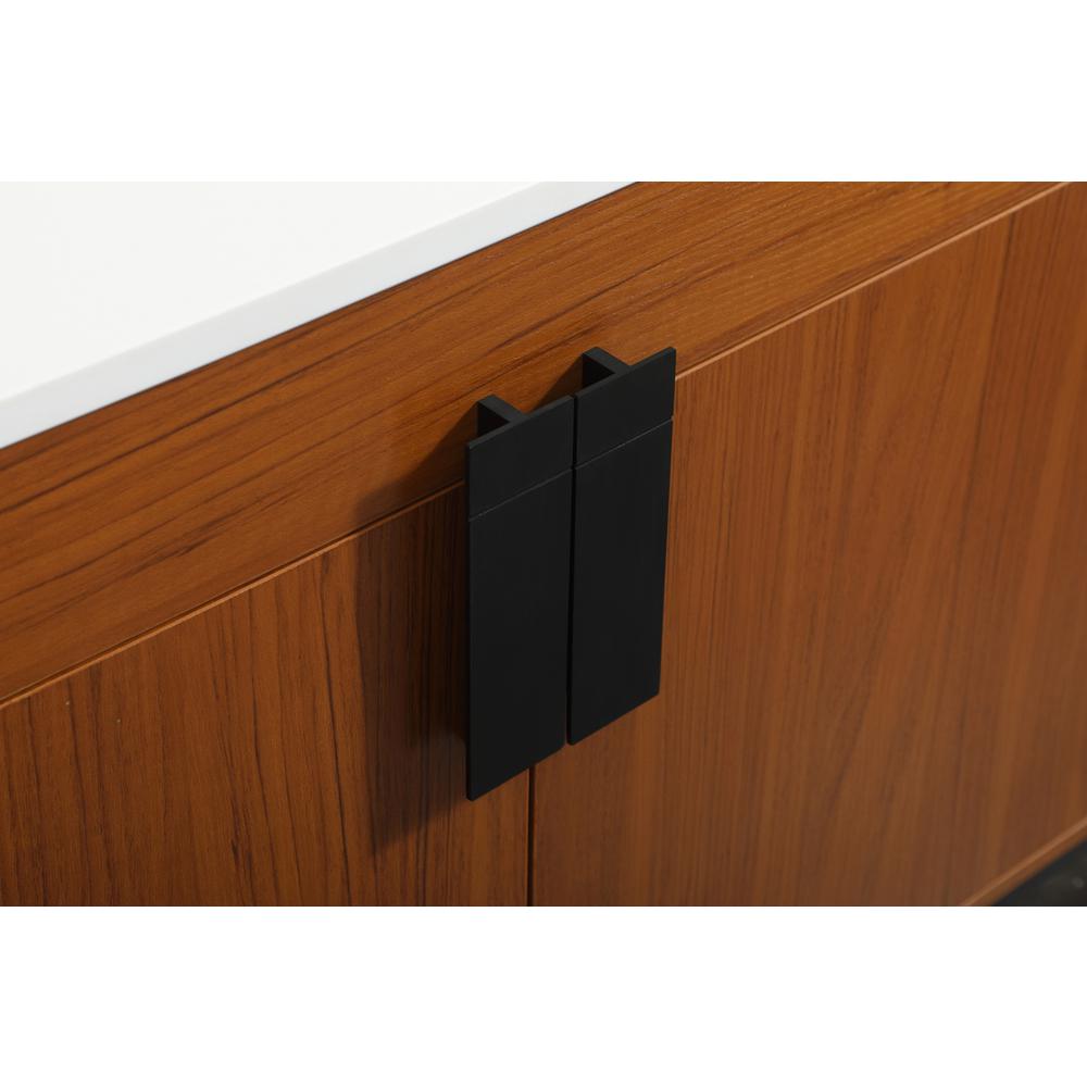 60 inch Single bathroom vanity in teak. Picture 12