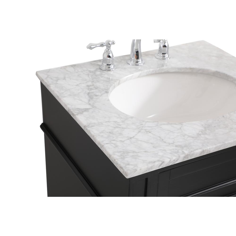 24 inch Single bathroom vanity in Black. Picture 11