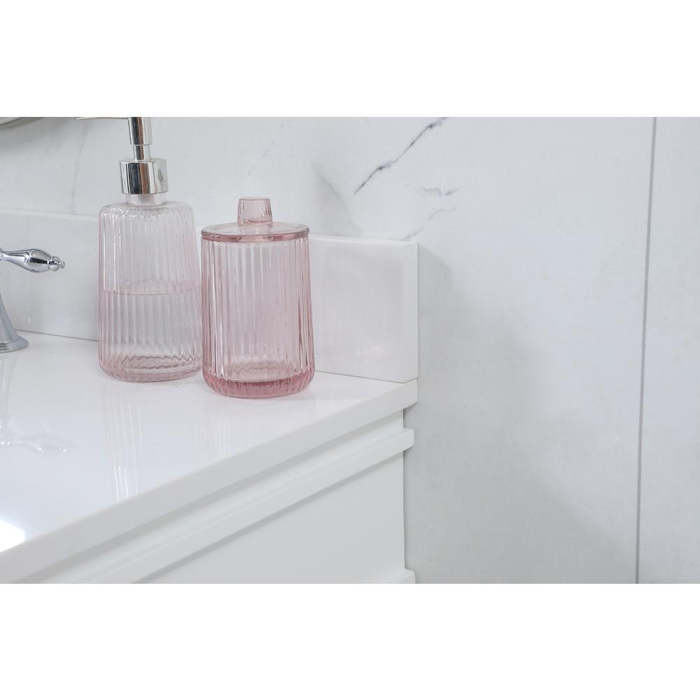 36 inch Single bathroom vanity in white with backsplash. Picture 5