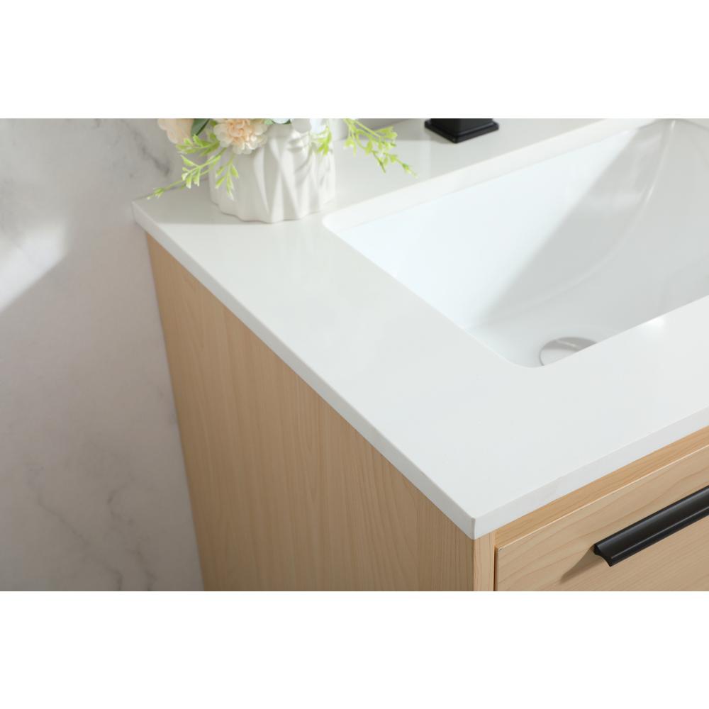 24 inch Single bathroom vanity in maple. Picture 5
