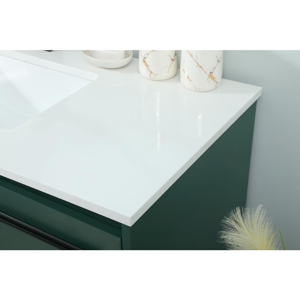 40 inch Single bathroom vanity in green. Picture 5