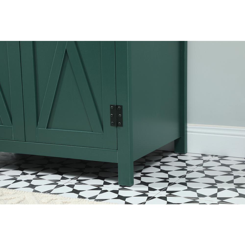 30 inch Single bathroom vanity in green with backsplash. Picture 6