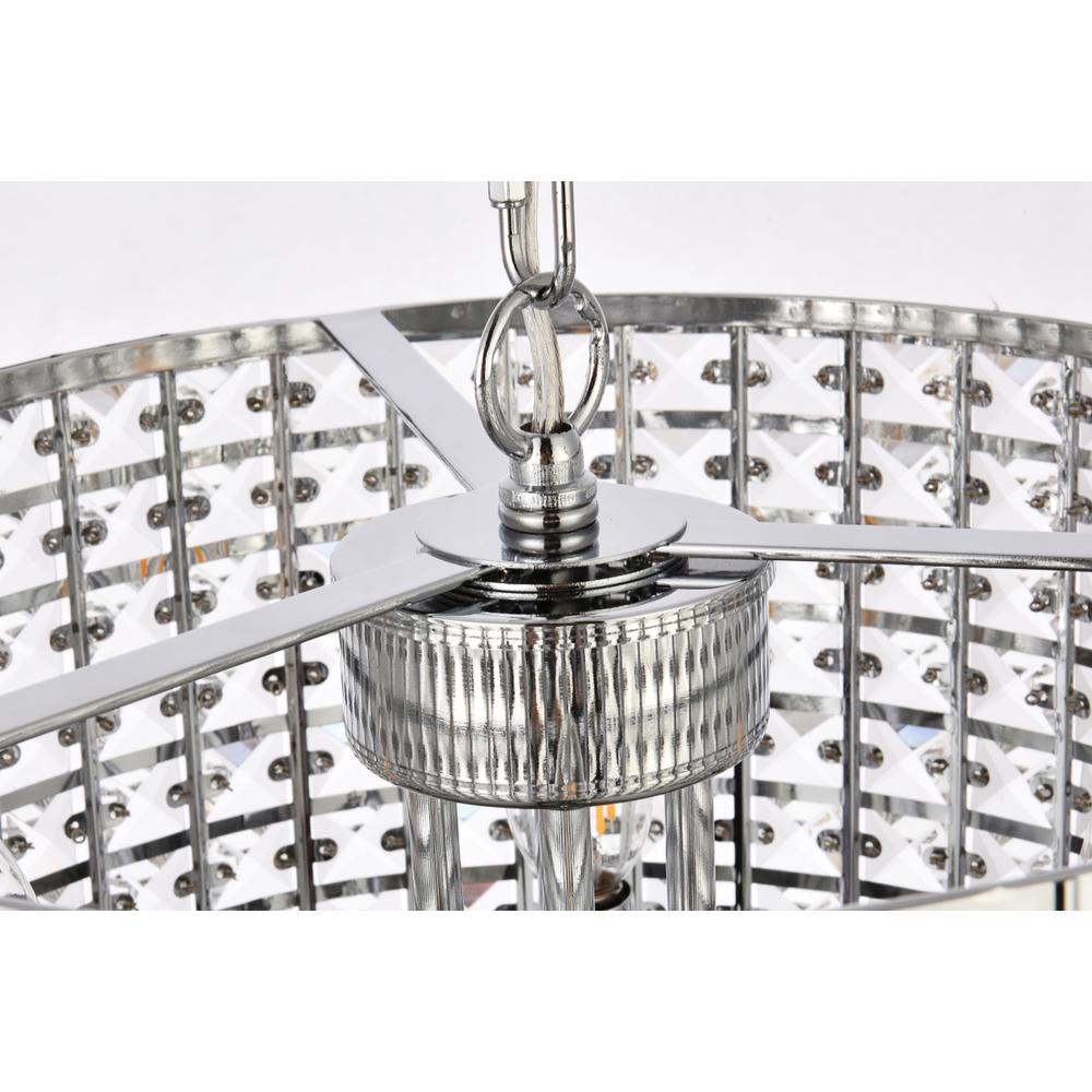 Elise 17 inch pendant in chrome. Picture 6