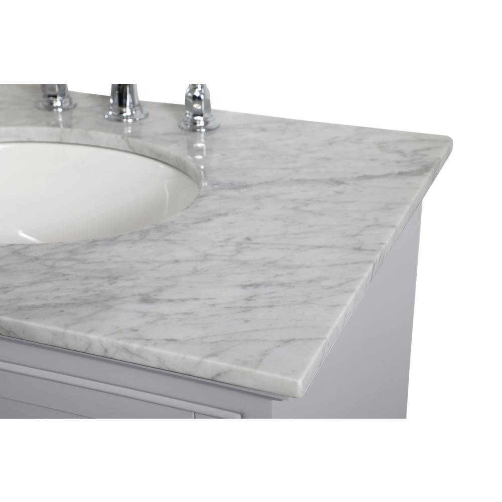 32 inch Single bathroom vanity in grey. Picture 10