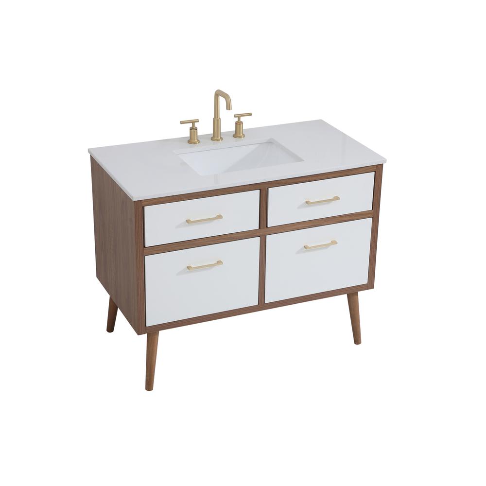 42 inch bathroom vanity in White. Picture 8