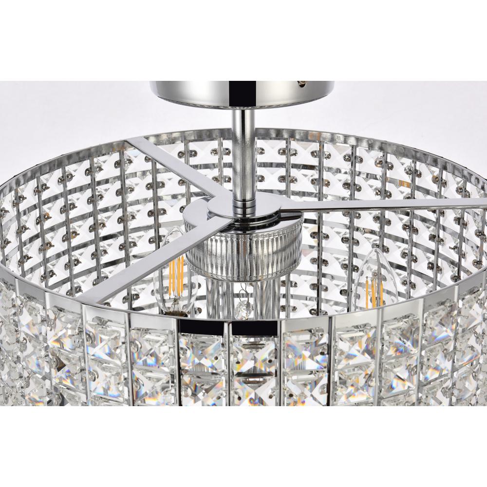 Elise 14 inch flush mount in chrome. Picture 6