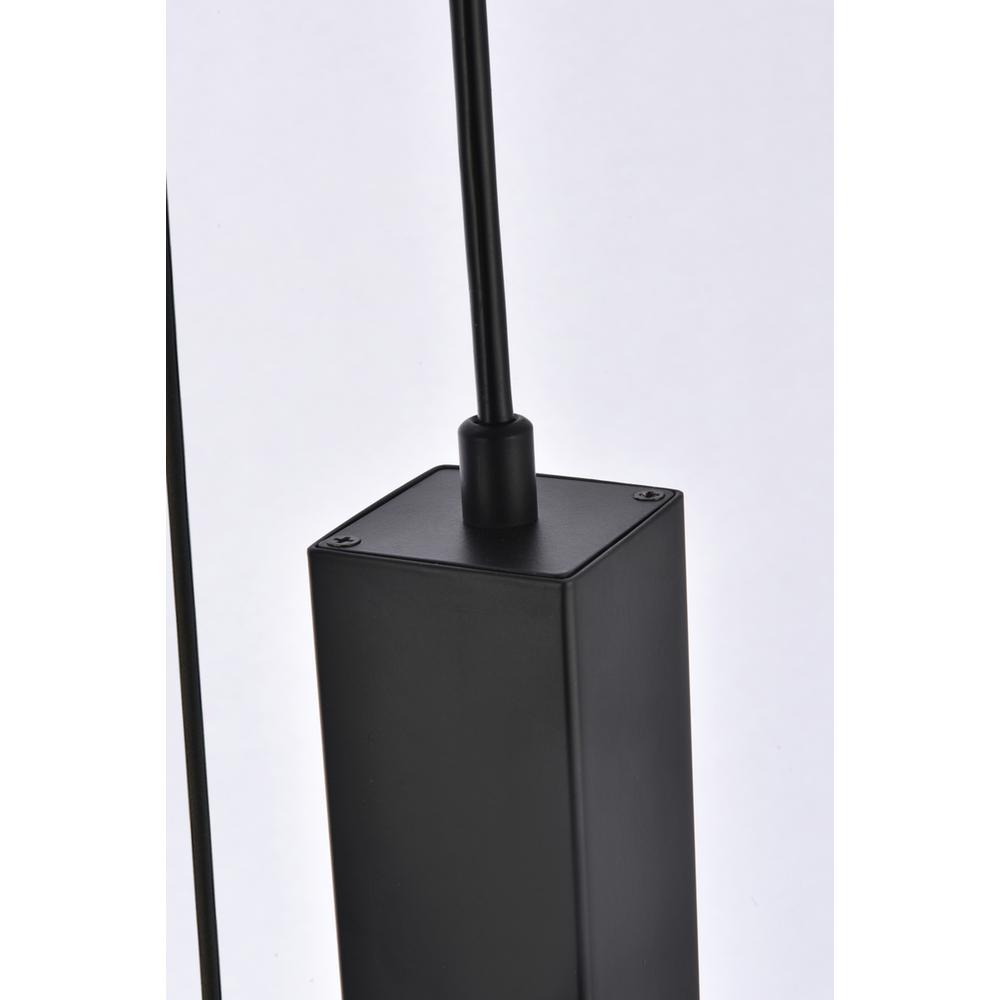Weston 3 lights pendant in black. Picture 5