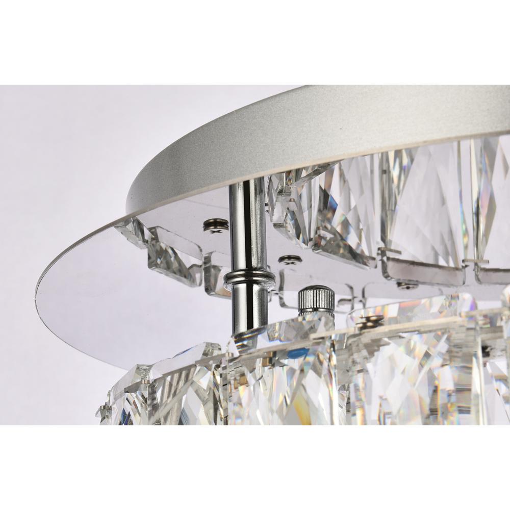 Monroe 12 inch LED Single flush mount in chrome. Picture 4