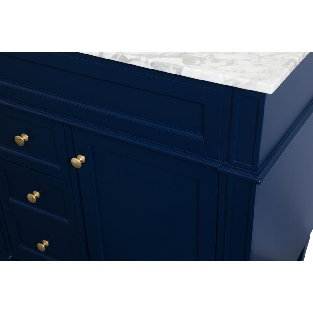 32 inch Single bathroom vanity in blue. Picture 11