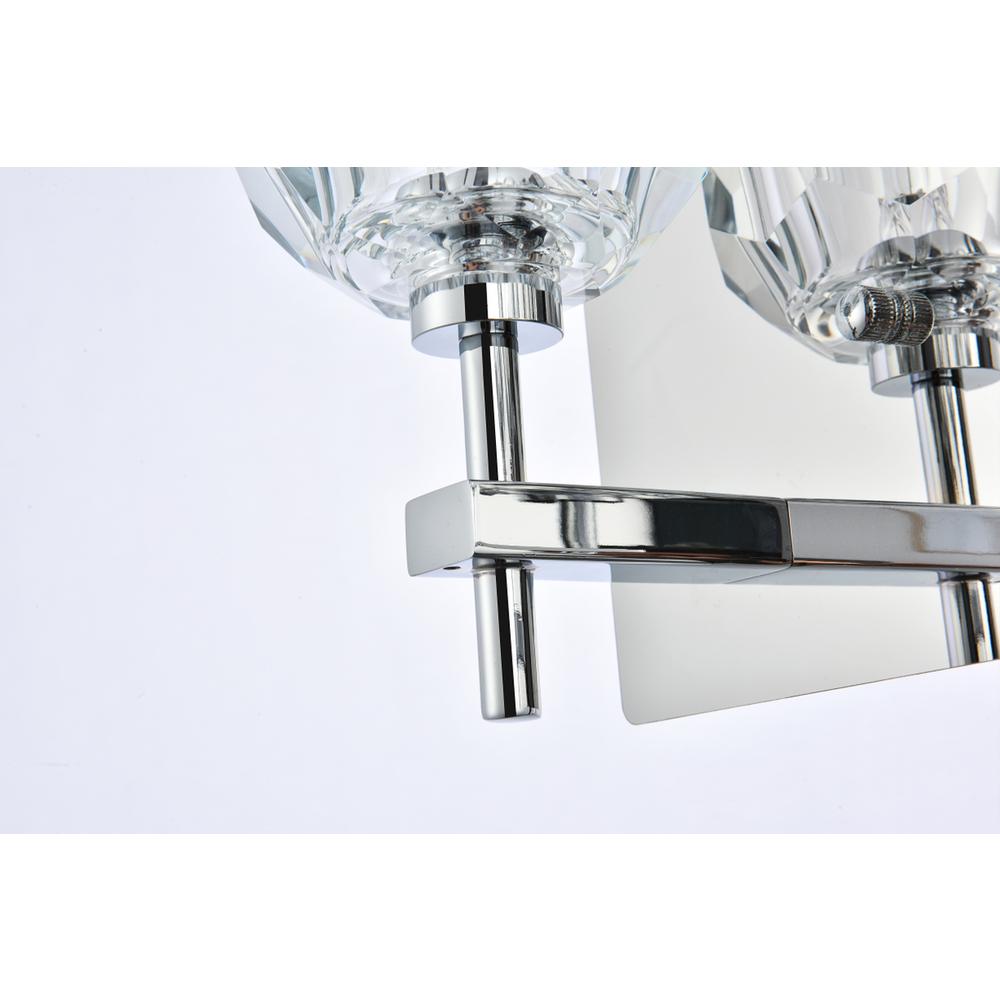 Graham 3 Light Wall Sconce in Chrome. Picture 3