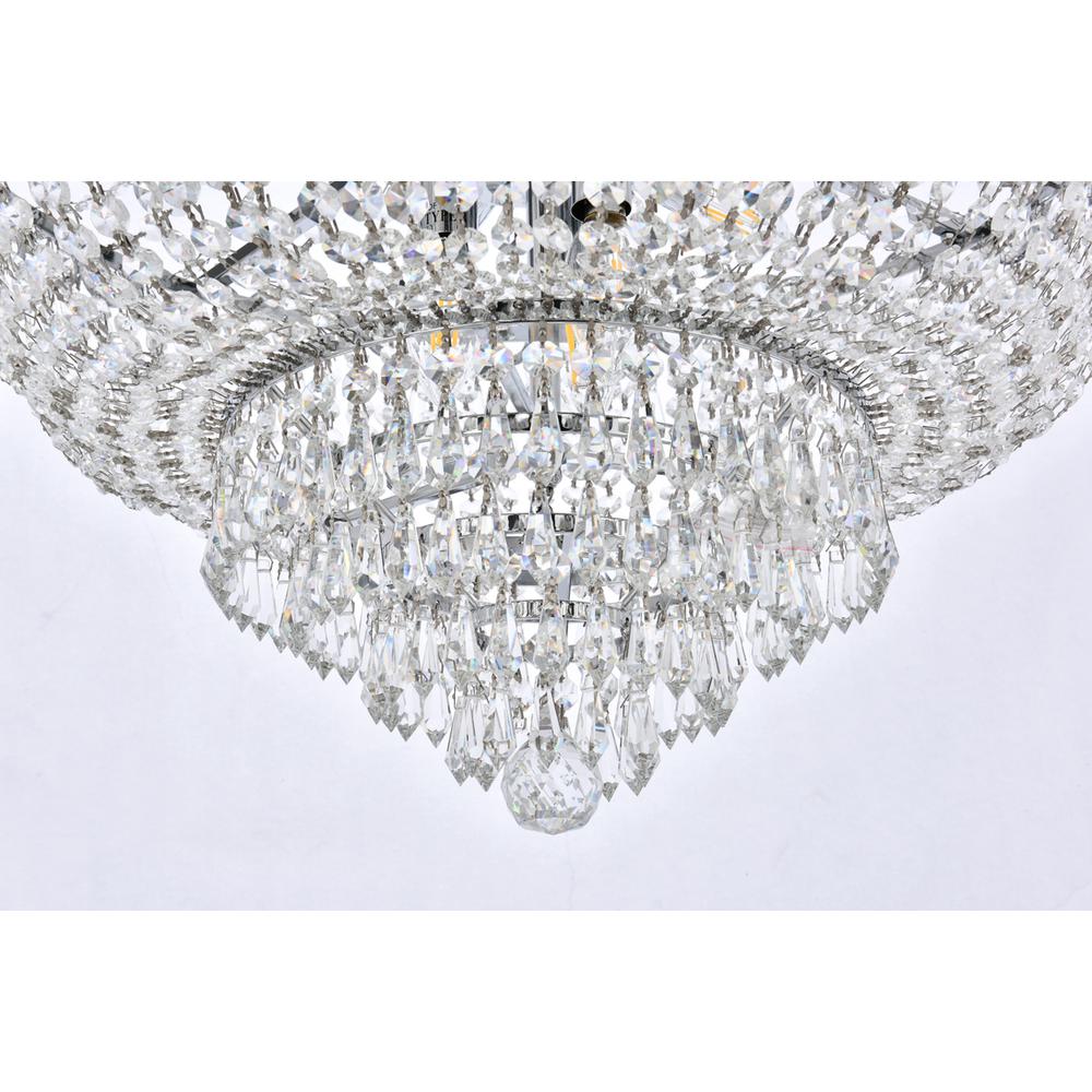 Century 12 light Chrome Chandelier Clear Royal Cut Crystal. Picture 3
