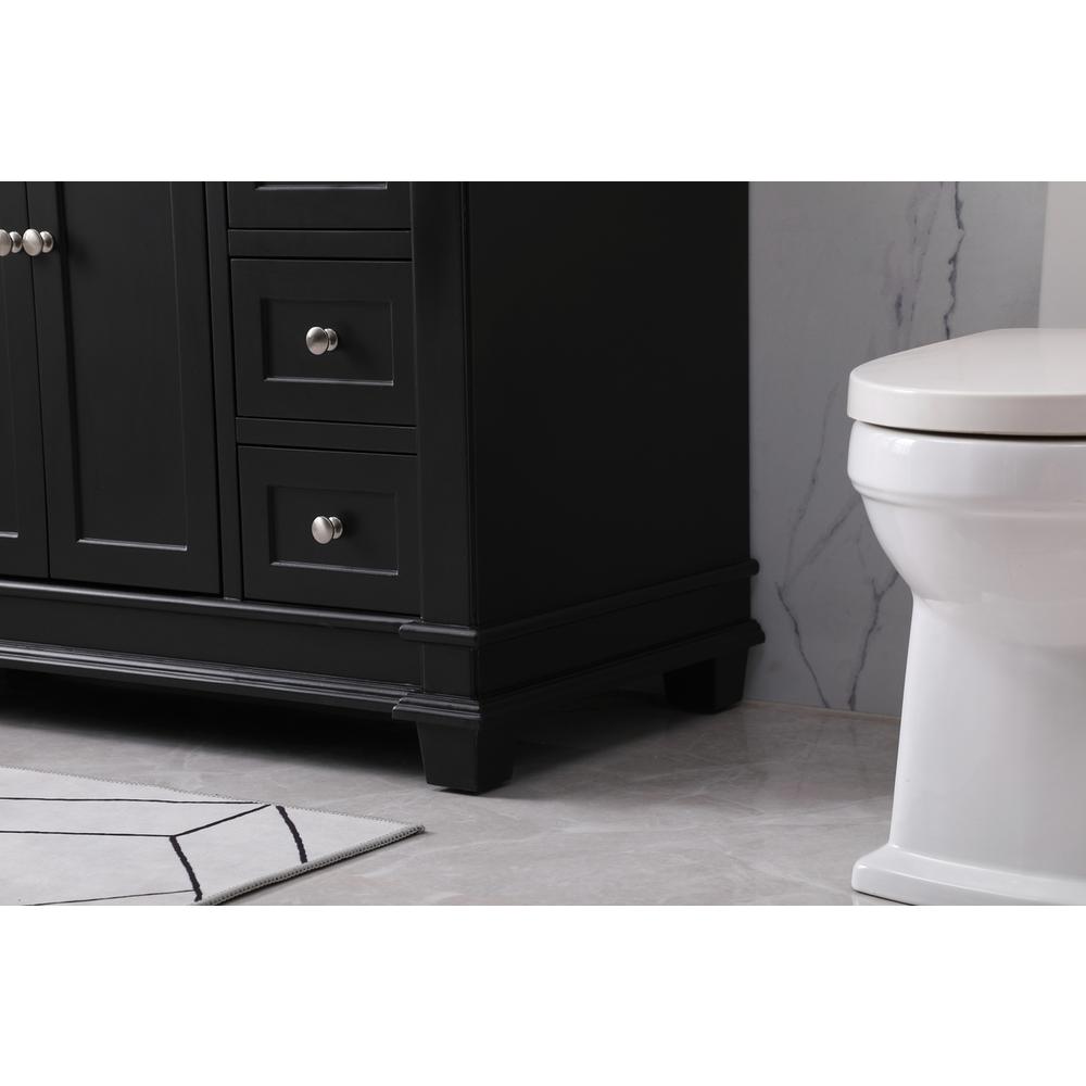48 inch Single bathroom vanity set in black. Picture 6