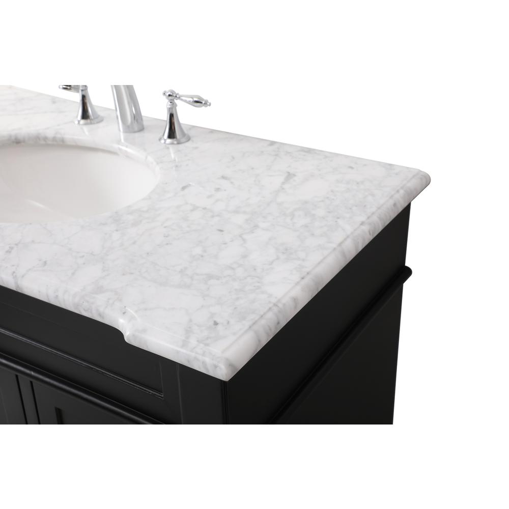 42 inch Single bathroom vanity set in black. Picture 11