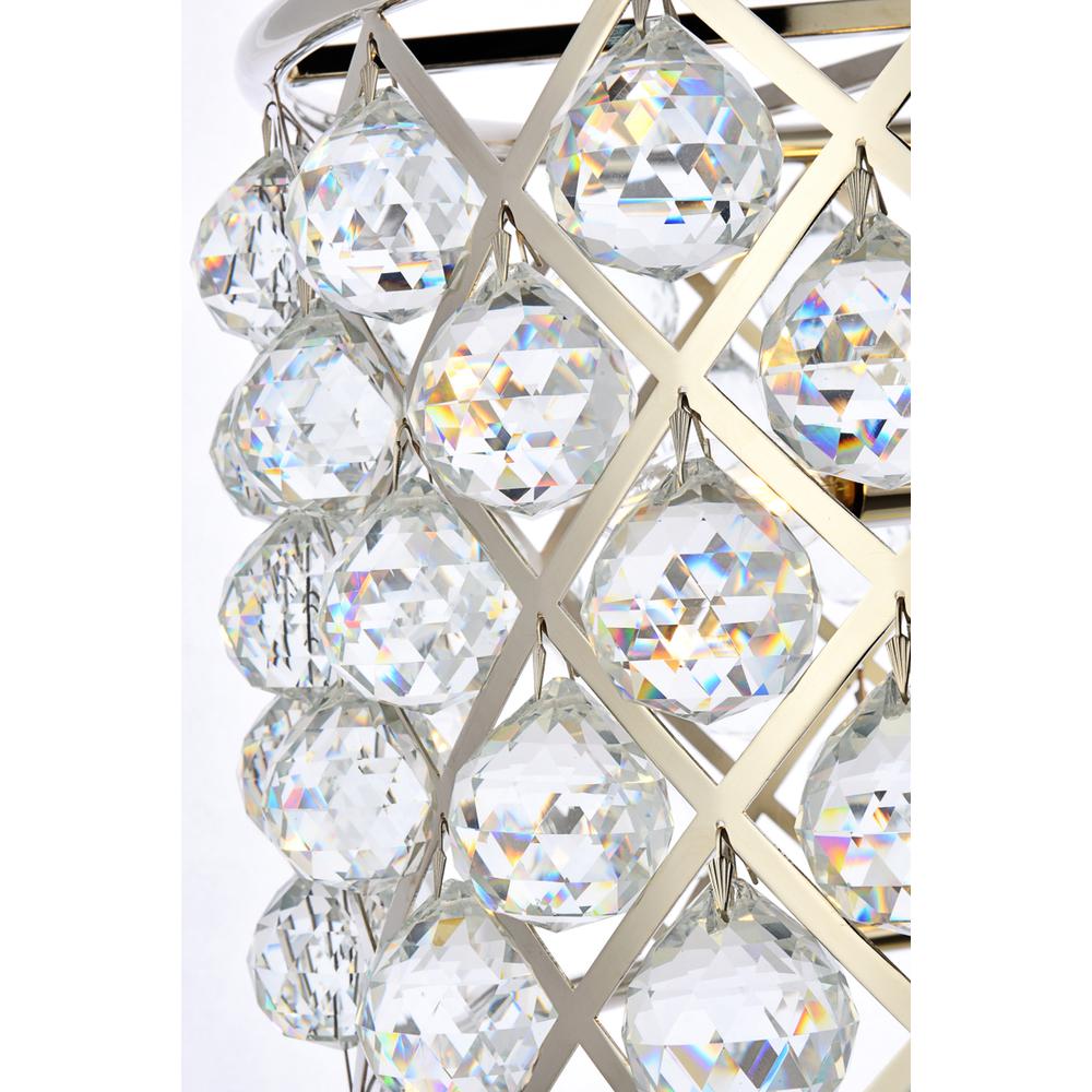 Madison 6 light polished nickel Pendant Clear Royal Cut Crystal. Picture 4