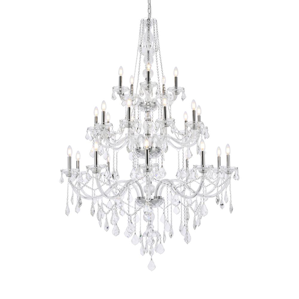 Verona 25 light Chrome Chandelier Clear Royal Cut Crystal. Picture 2