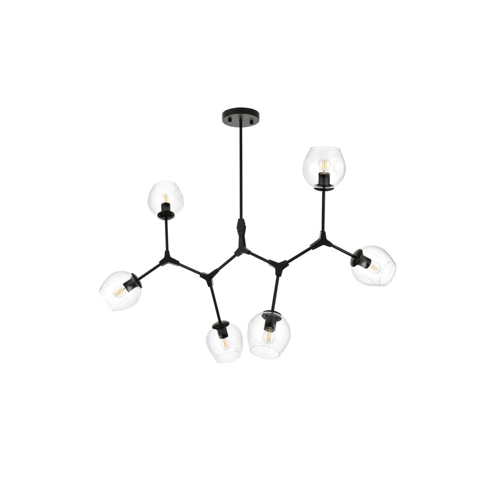 Cavoli 49 inch Chandelier in Black. Picture 7