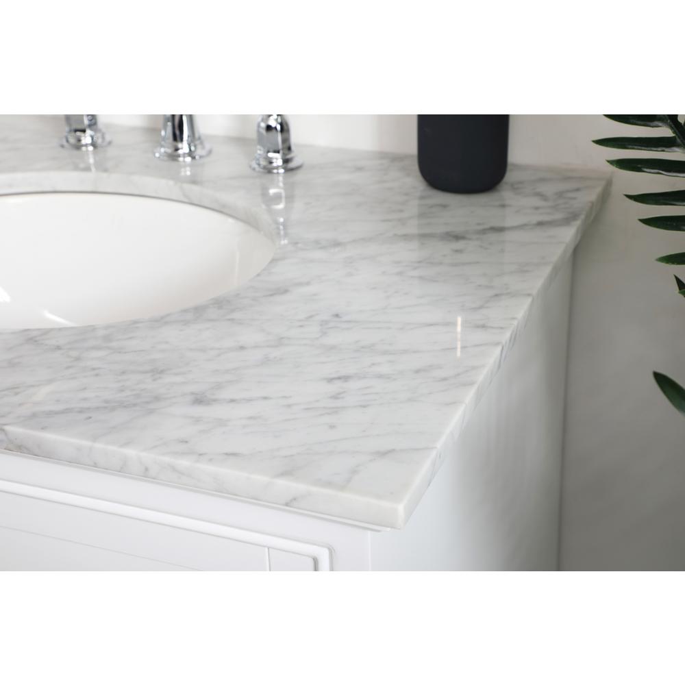 32 inch Single bathroom vanity in white. Picture 4