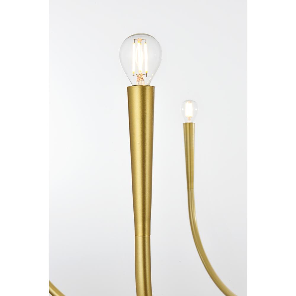 Layne 50 inch chandelier in Brass. Picture 3