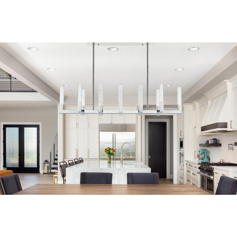 Noemi 54 inch Adjustable LED Pendant in Chrome. Picture 11