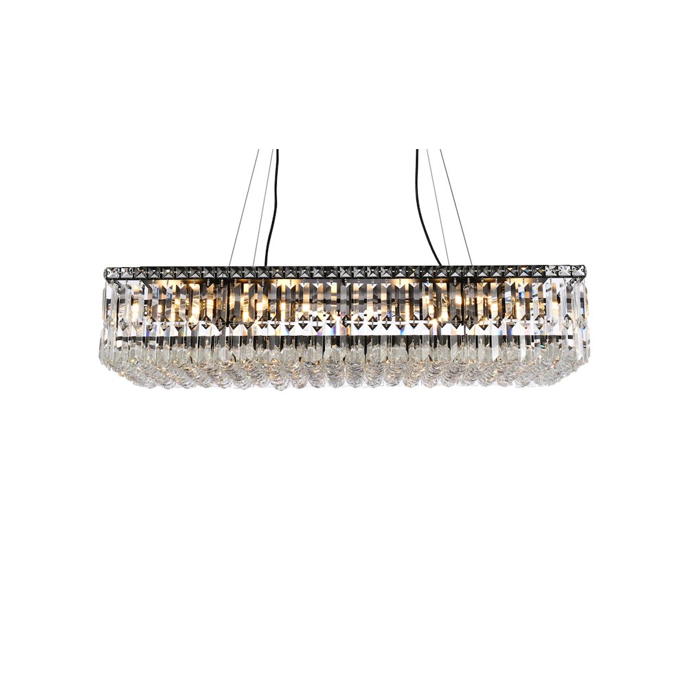 Maxime 36 Inch Black Chandelier. Picture 3