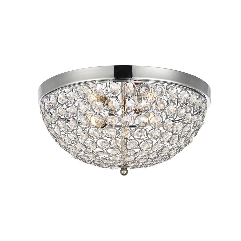 Taye Collection Flushmount D13.5 H6.3 Lt:3 Chrome Finish. Picture 1
