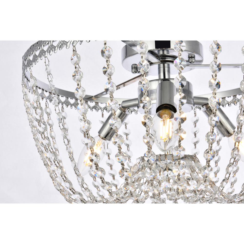 Kylie 16 inch flush mount in chrome. Picture 4