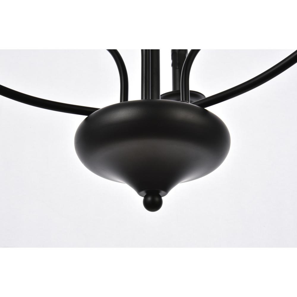Westley 6 lights pendant in black. Picture 3