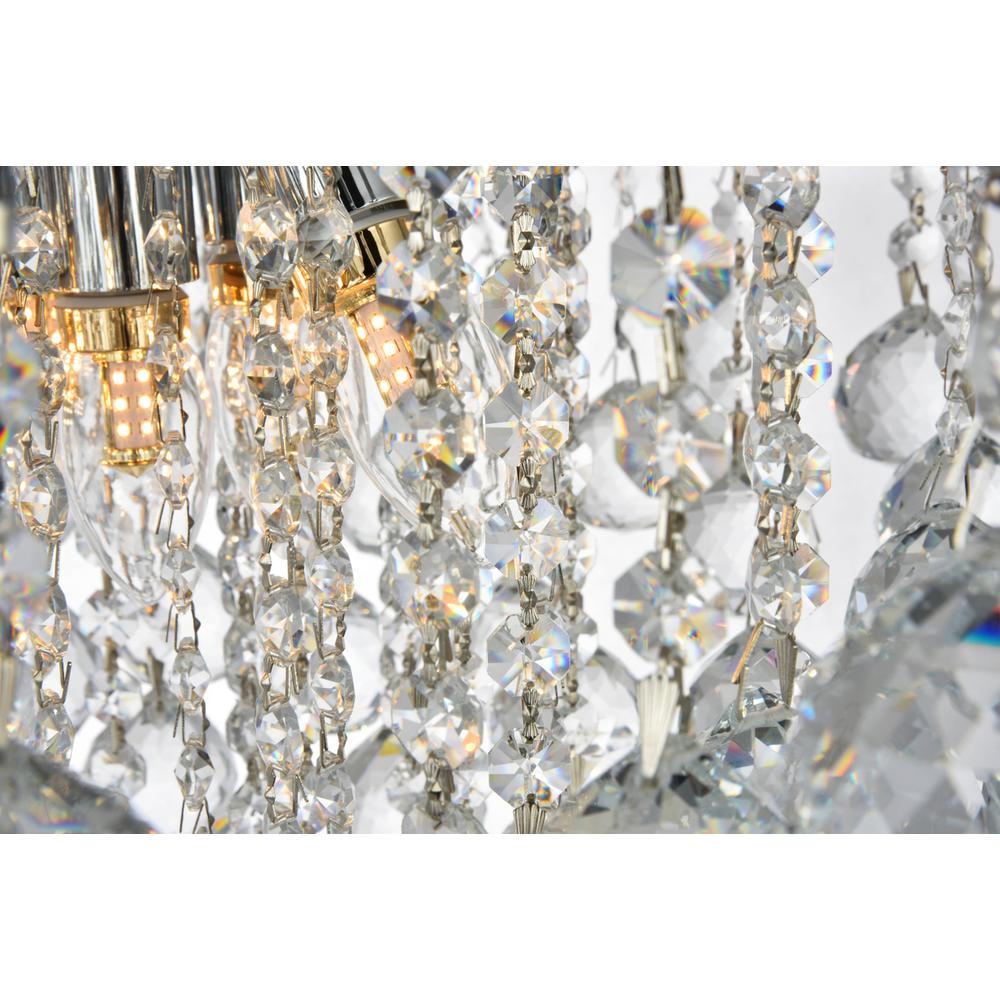 Toureg 11 light Chrome Chandelier Clear Royal Cut Crystal. Picture 2