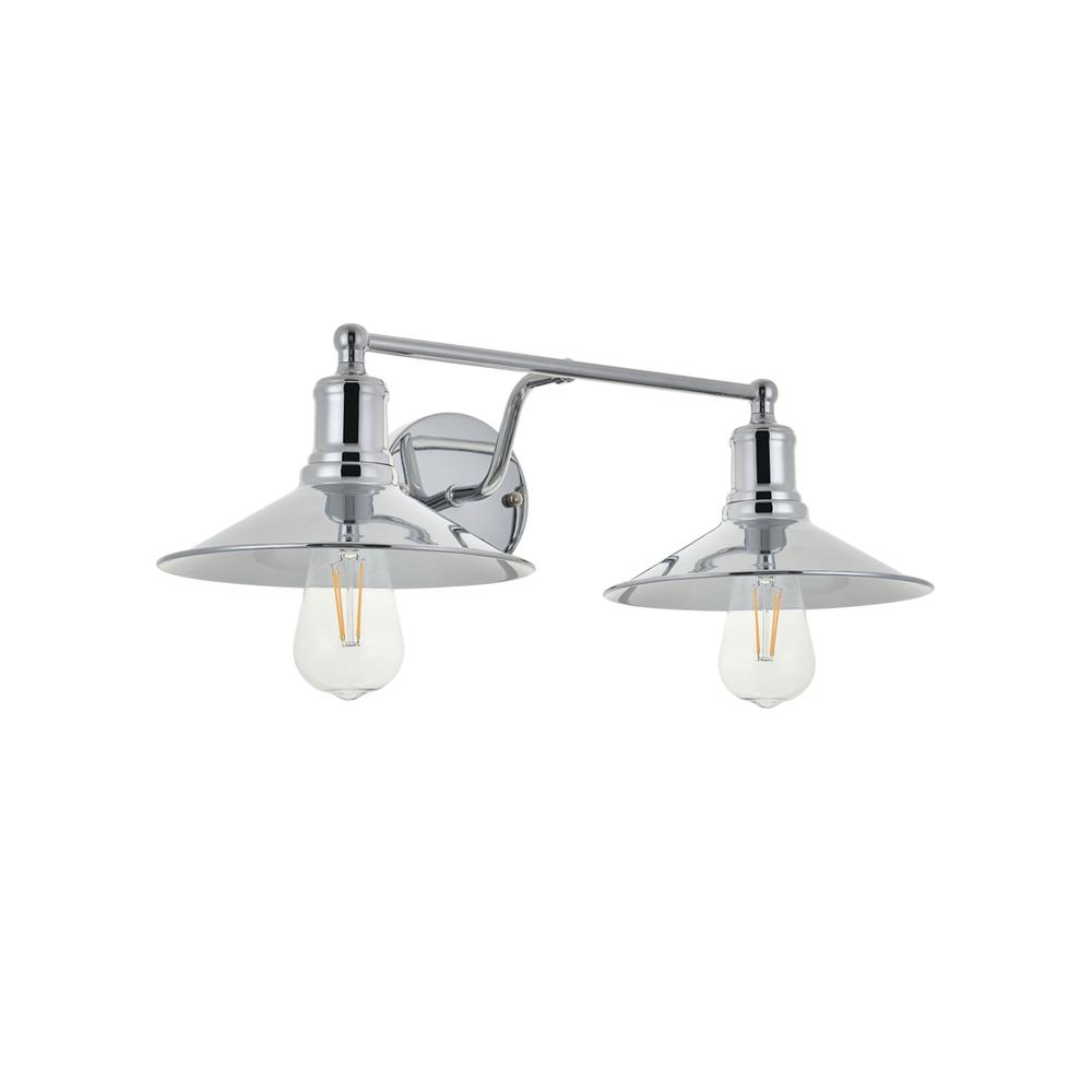 Etude 2 light chrome Wall Sconce. Picture 4