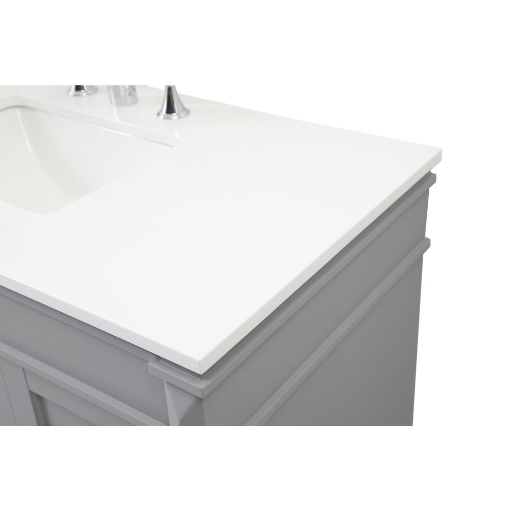 42 inch Single bathroom vanity in grey. Picture 11