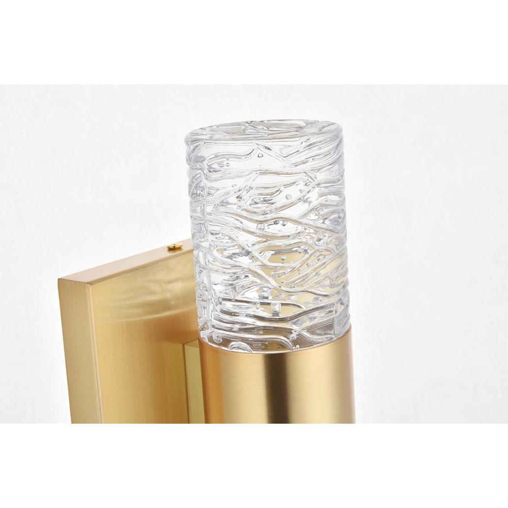Vega 2 light Gold LED Wall Sconce. Picture 9