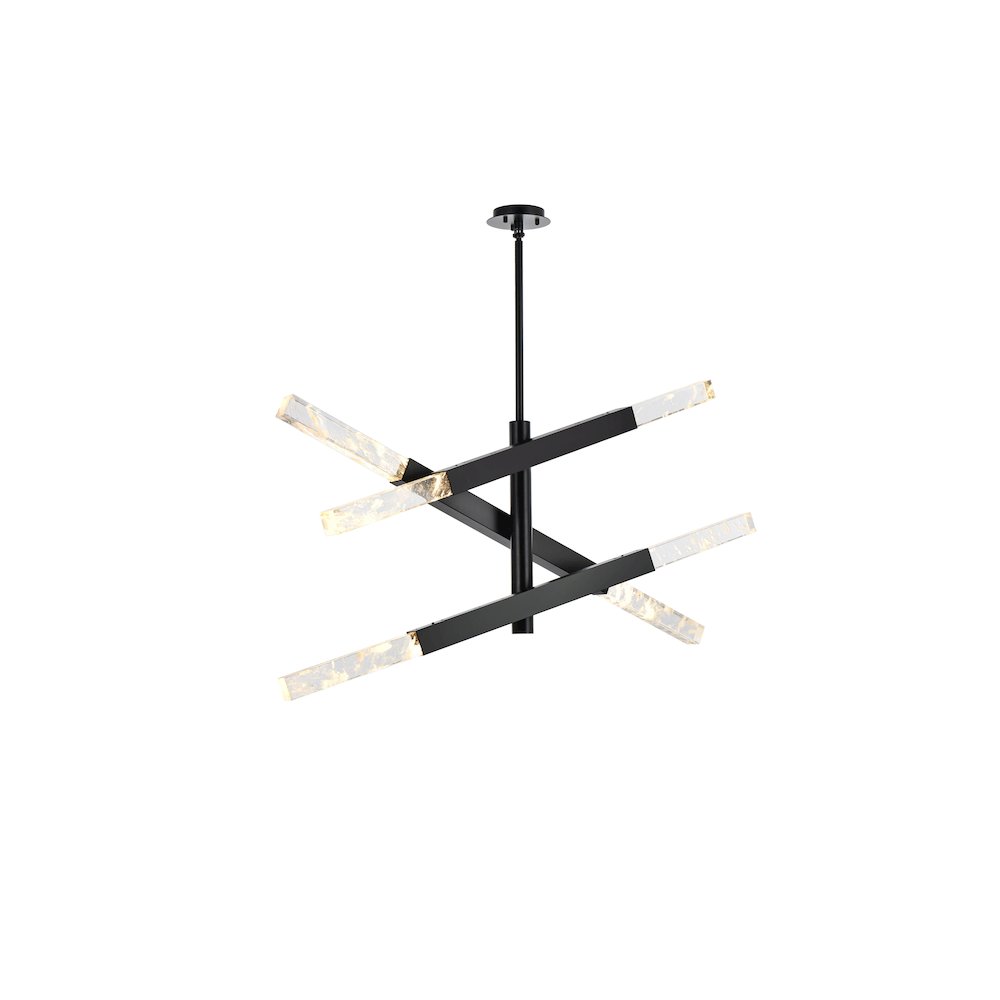 Ari 3-Bar Pendant In Black. Picture 1
