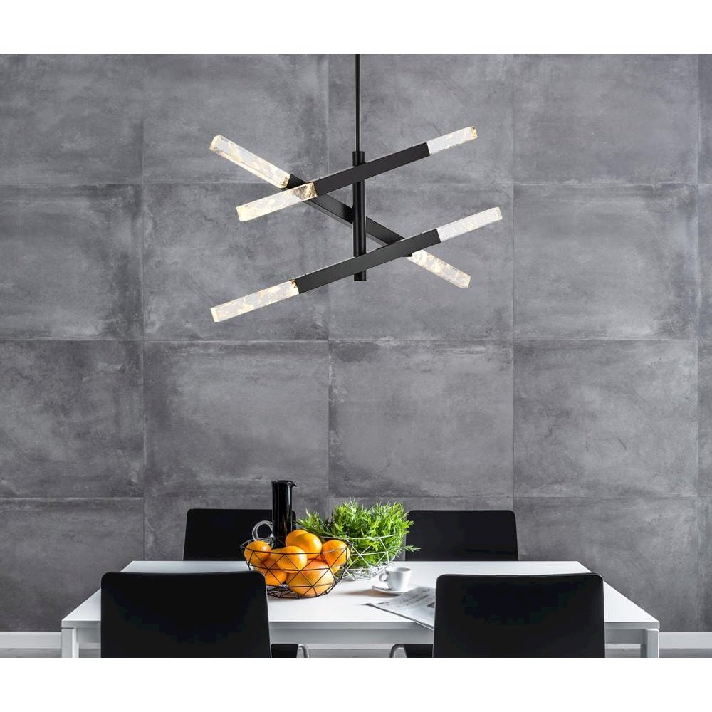 Ari 3-Bar Pendant In Black. Picture 2