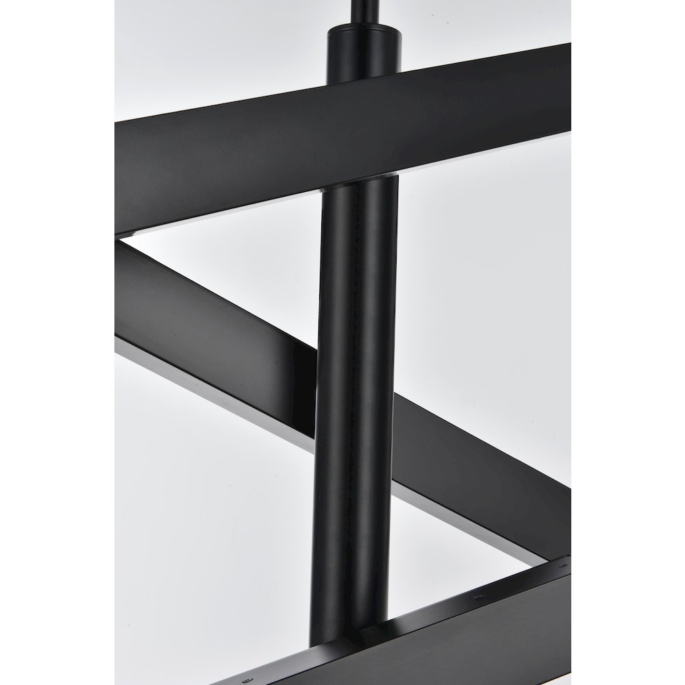 Ari 3-Bar Pendant In Black. Picture 4