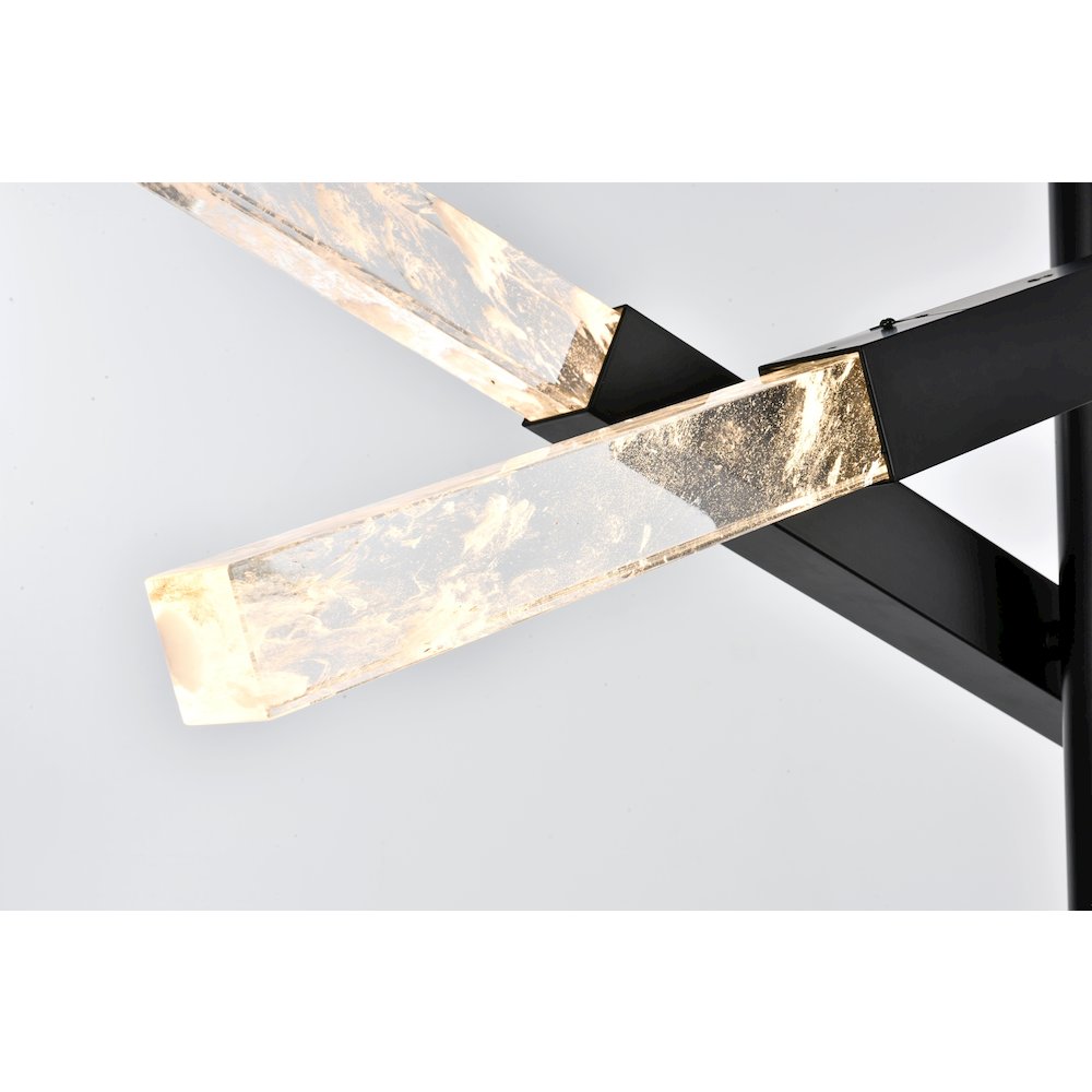 Ari 3-Bar Pendant In Black. Picture 6