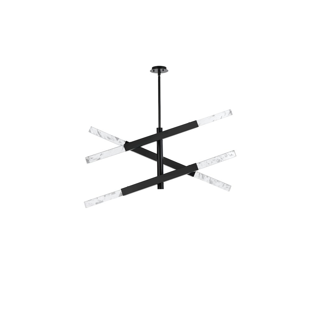 Ari 3-Bar Pendant In Black. Picture 7