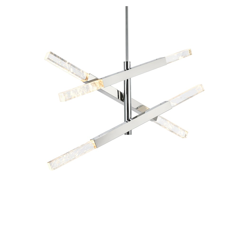Ari 3-Bar Pendant In Chrome. Picture 3