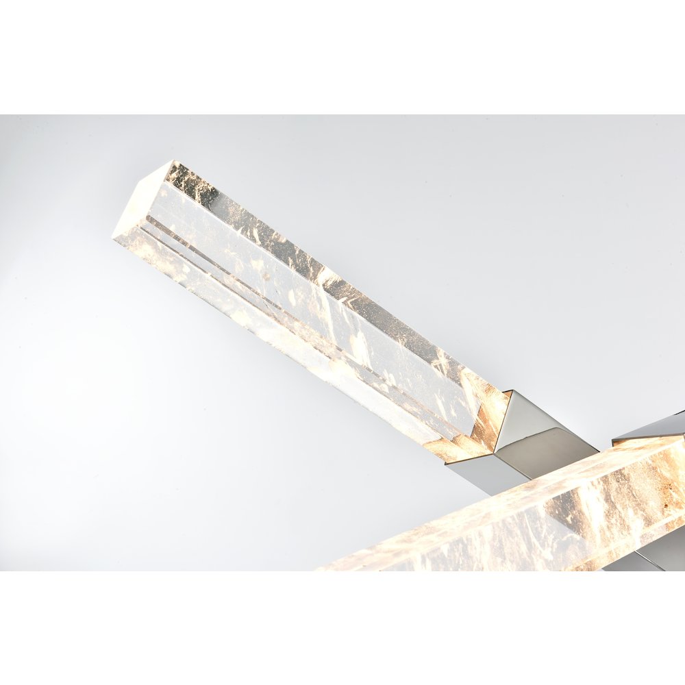 Ari 3-Bar Pendant In Chrome. Picture 6