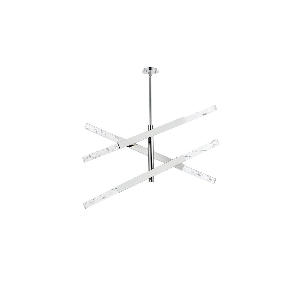 Ari 3-Bar Pendant In Chrome. Picture 7